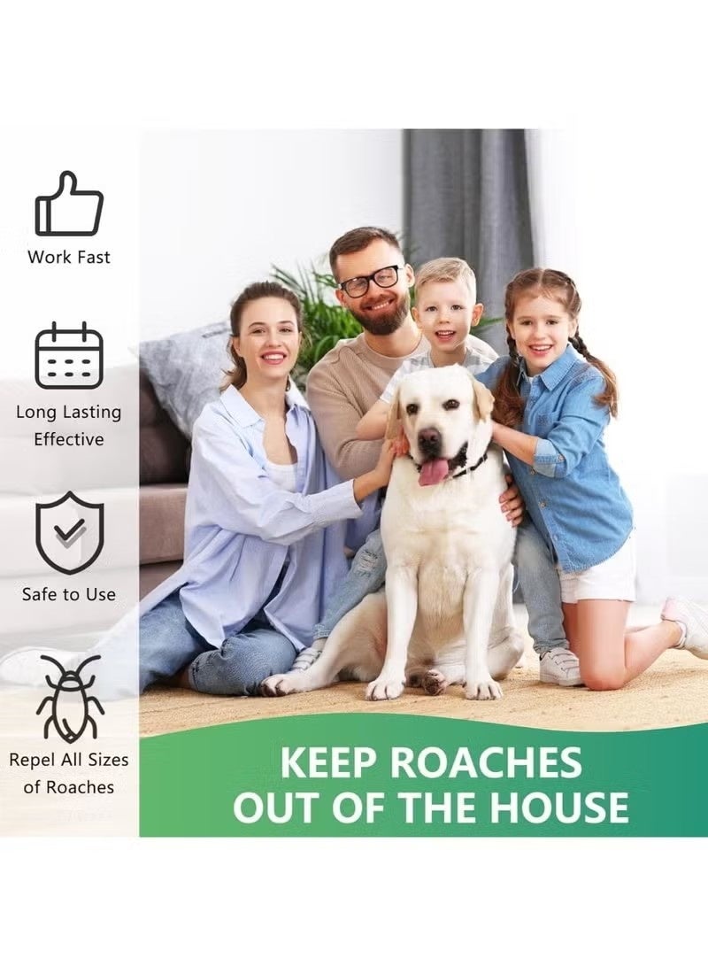 MOONSPRY 12 pcs Roach Bait Stations, CockRoach Trap, Natural Cockroach Repellent, Roach Traps Indoor/Outdoor Use For, Roaches, Ants, Spiders, Bugs - Image 3